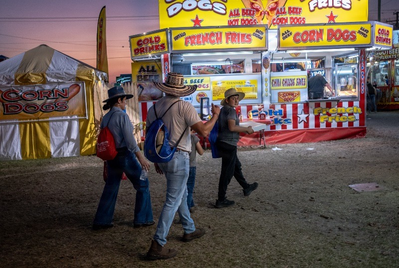 Guests enjoy the Florida Strawberry Festival in Plant City, Florida March 9, 2025. Photo by Daniel LeClair