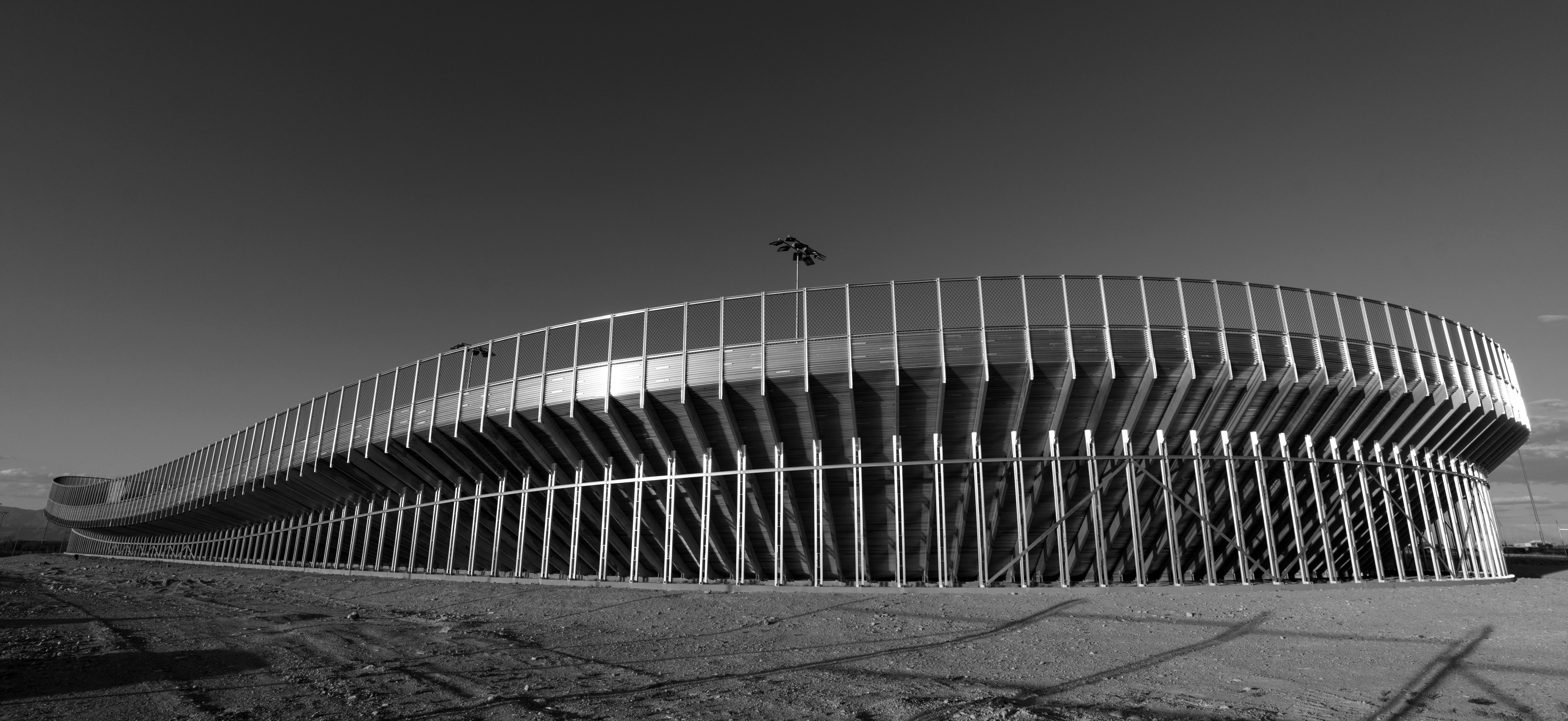 Tucson Velodrome out on the east side of the city. All aluminum construction.