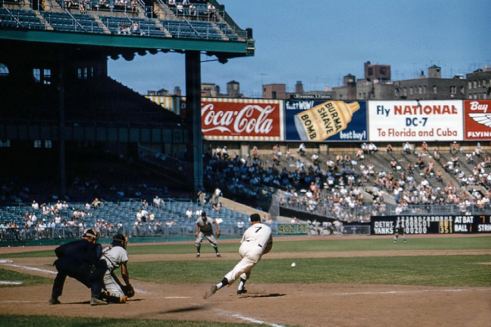 1955 Kodachrome Yankee's Stadium