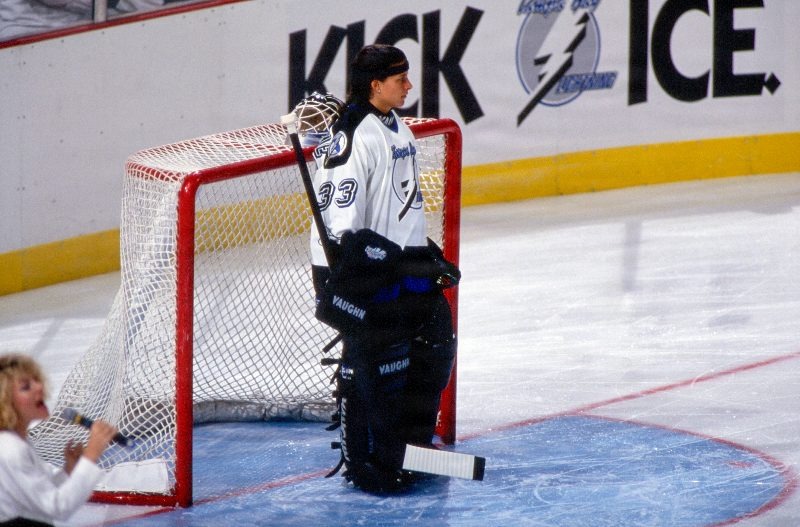 Preseason game against the Boston Bruins 1993