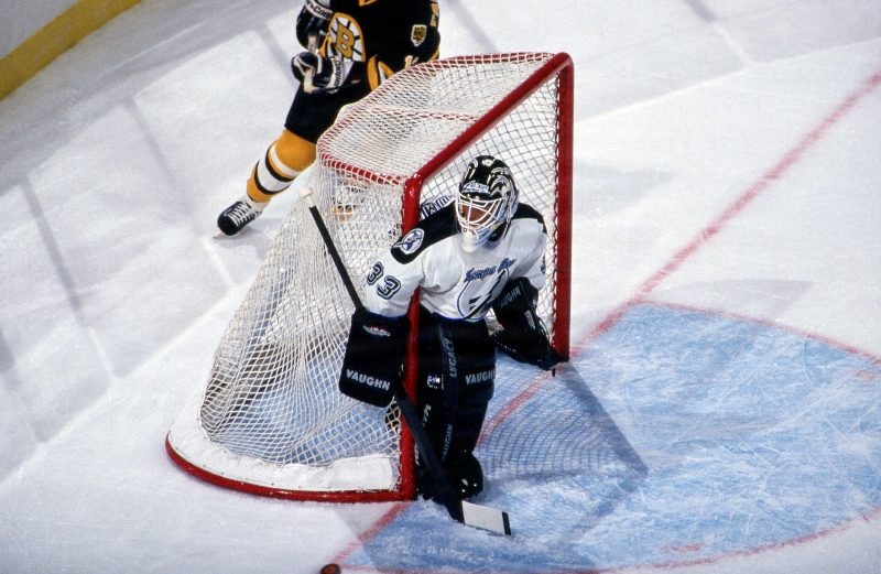 Preseason game against the Boston Bruins 1993