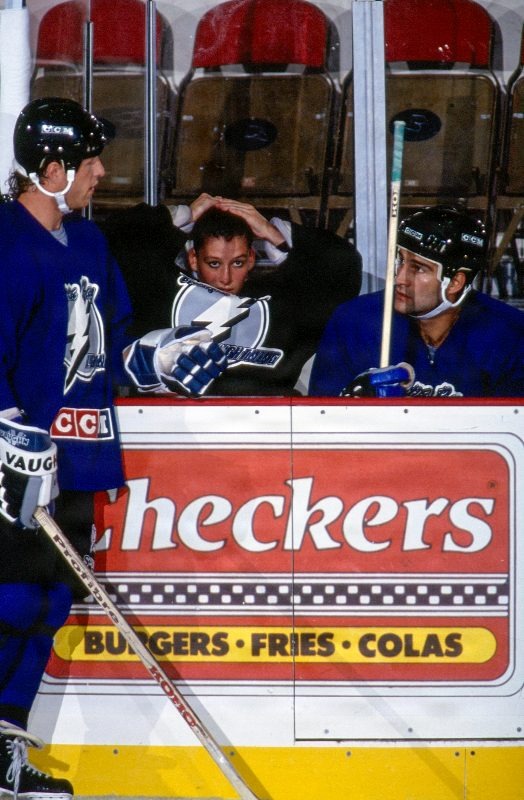 Training camp practice at the Lakeland Civic Center