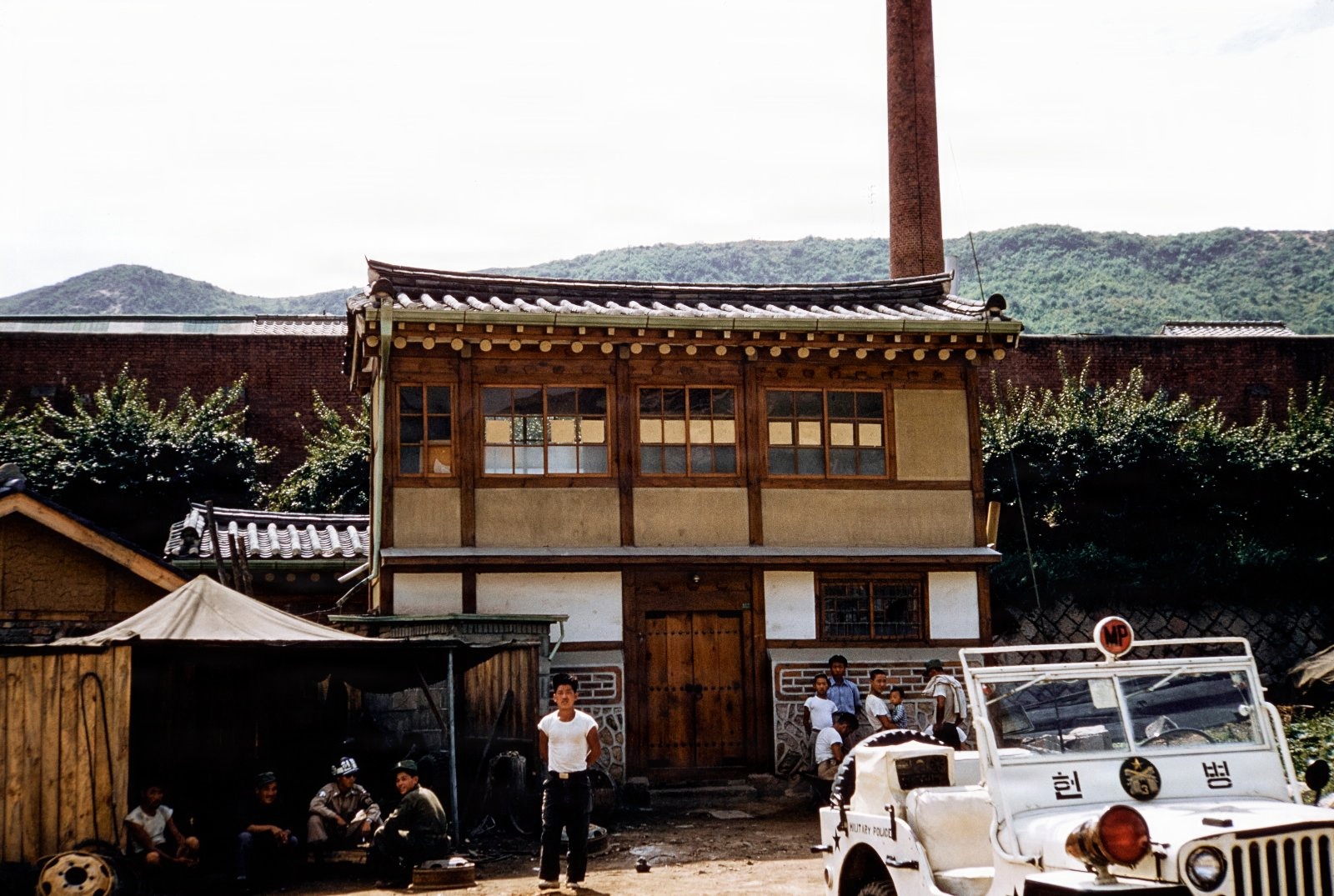 Prison warden's house. Building in background is the Seoul City Prison                               
