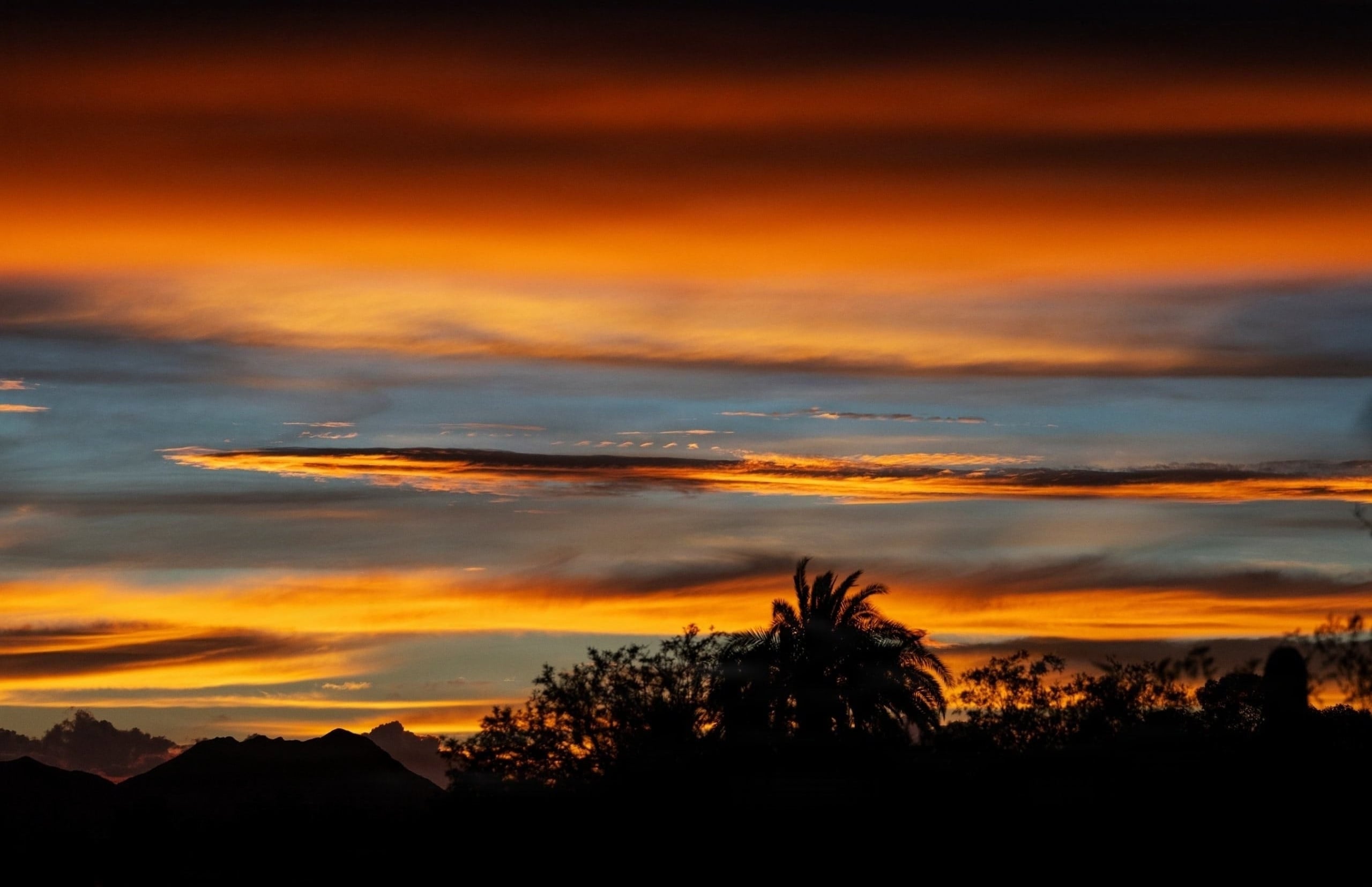 A Desert Horizon Ignites in the Quiet Finality of Dusk