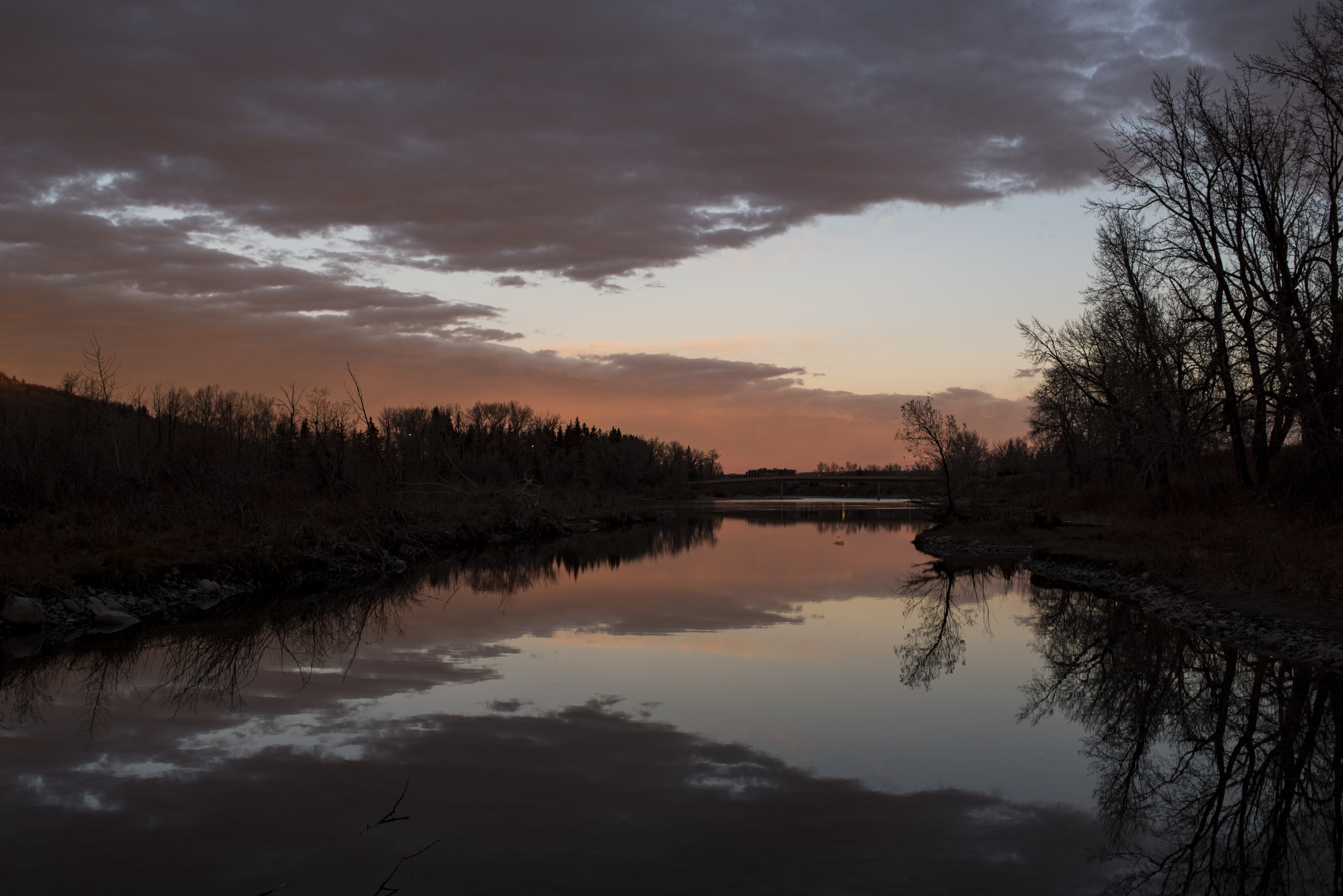 View of the Bow River near Point McKay
