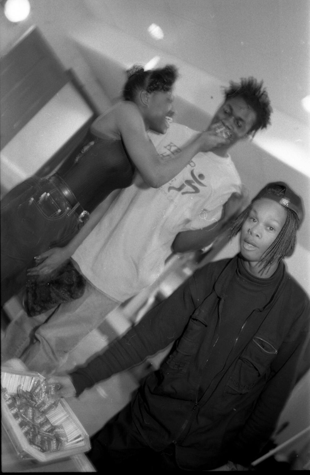 Ali Forney at Safe Space, 1992.