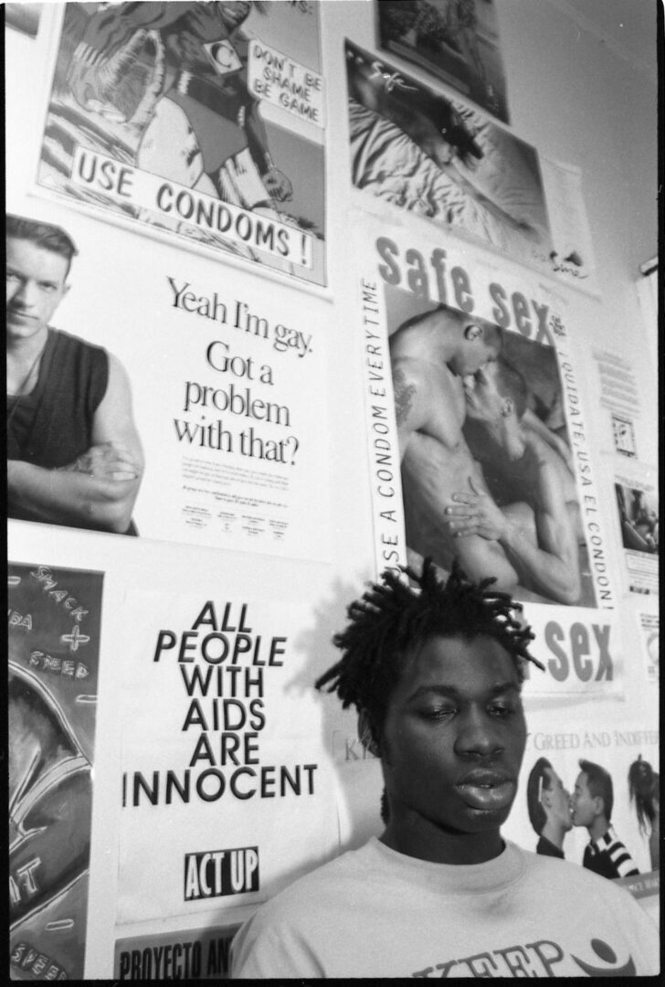 Ali Forney at Safe Space, 1992.