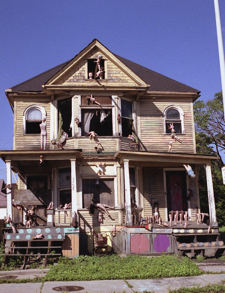 ‘The Baby Doll House’,  a few days before it was demolished by Mayor Coleman Young in 1987.