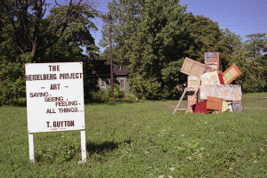 The Heidelberg Project is art, energy, and community. It’s an open-air art environment in the heart of Detroit’s East Side. These photographs were made, in 1987.