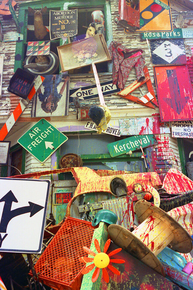 Detail, Main House, The Heidelberg Project, Detroit, 1987.