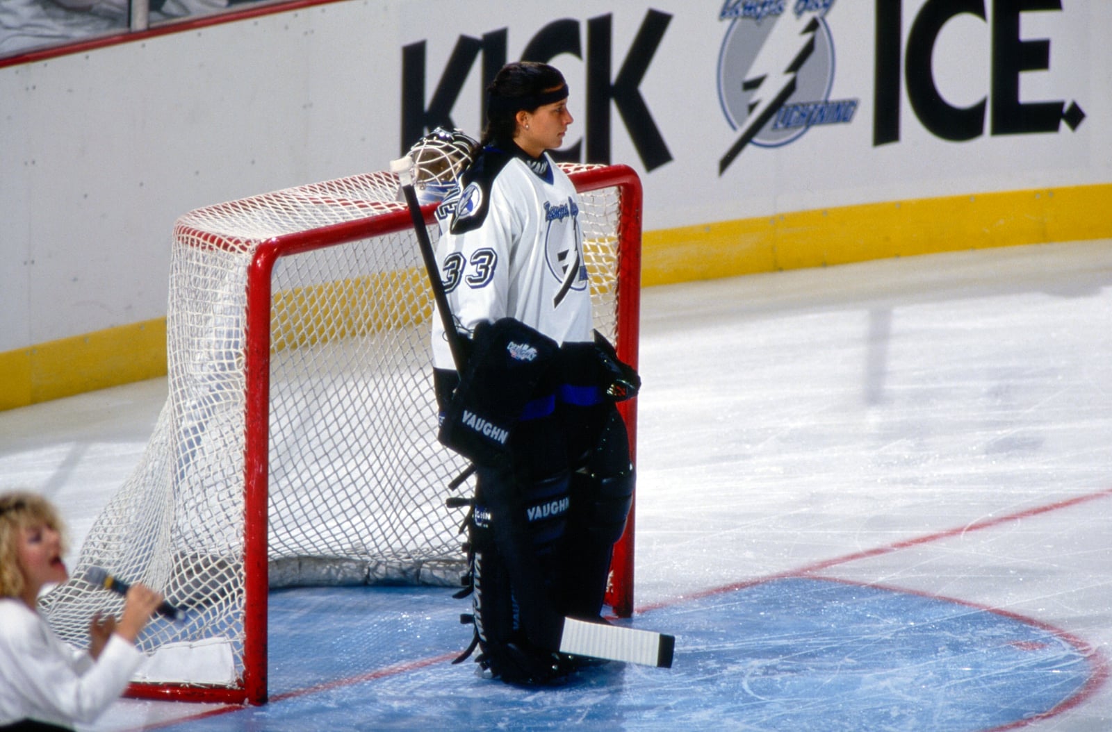 Preseason game against the Boston Bruins 1993