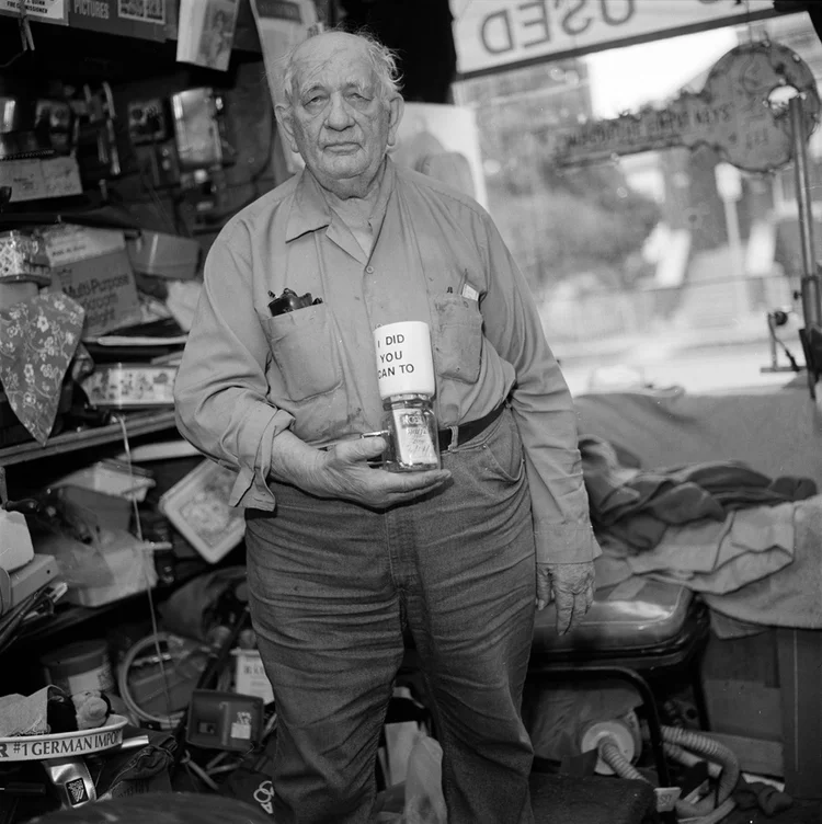 Ed Wohel and his last cigarette, Chicago Illinois